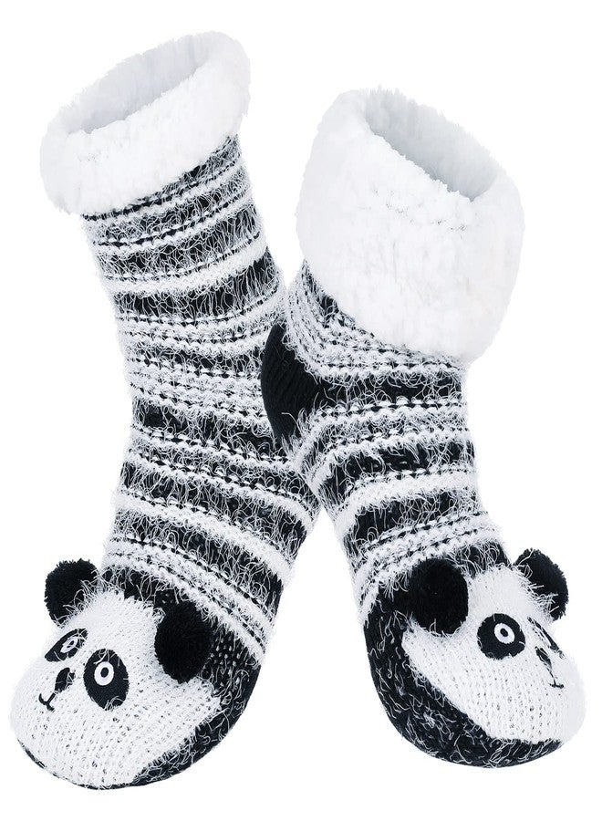 Chassic Womens Cozy Slipper Socks, Soft Warm Fuzzy Non Slip Socks, Cute Animal Socks for Galentine’s Day & Valentine’s Day Gifts for Her - Image 1